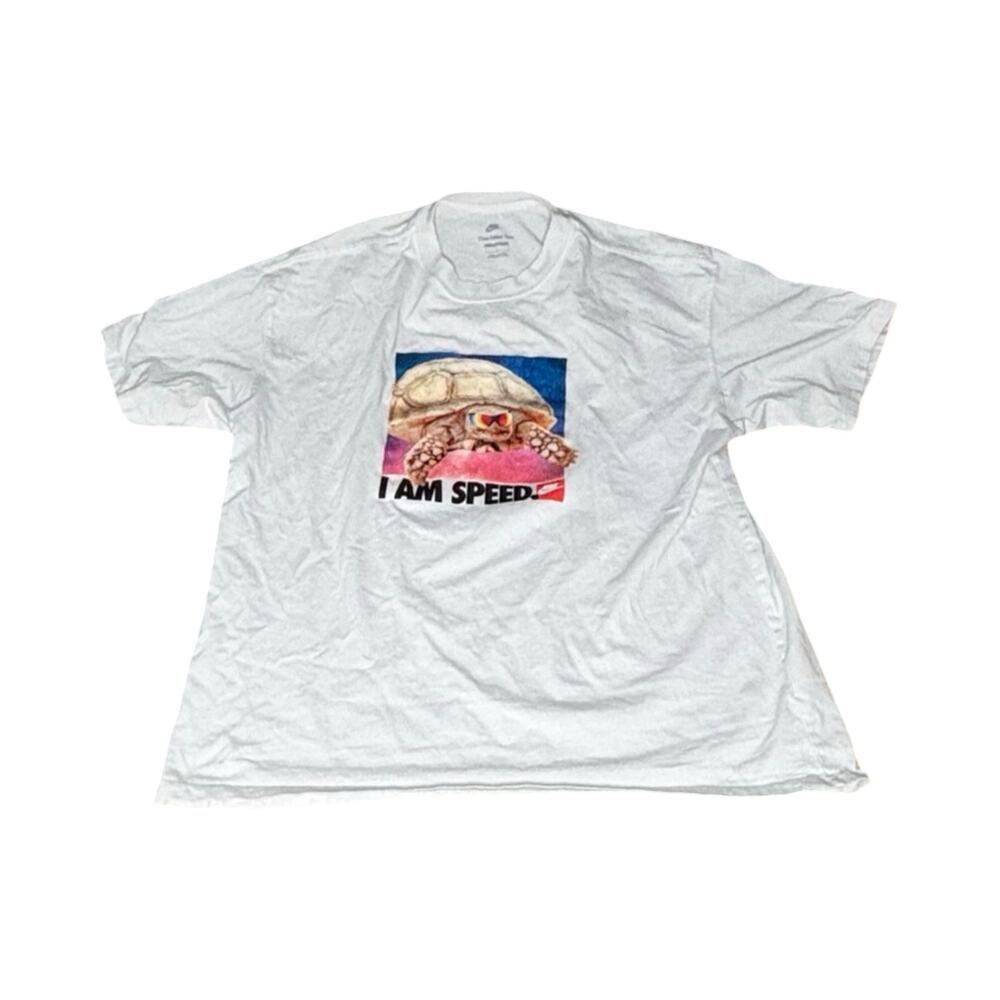 Vintage Nike 'I AM SPEED' Turtle Graphic T-Shirt - Men’s XL